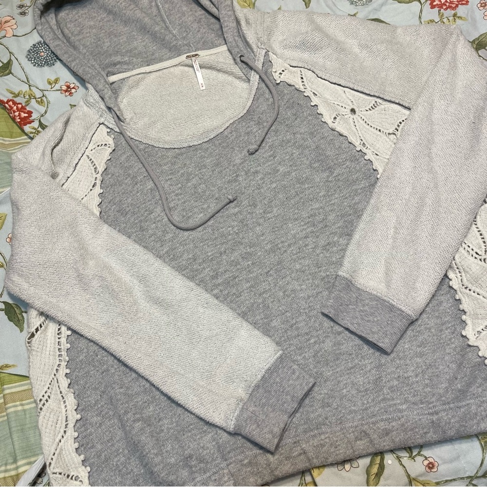 Free People Crochet Pull Over Long Sleeve - Picture 6 of 16